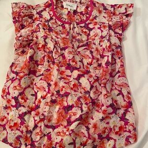 ba&sh Floral Blouse